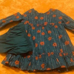 Teal Dress Baby Girl